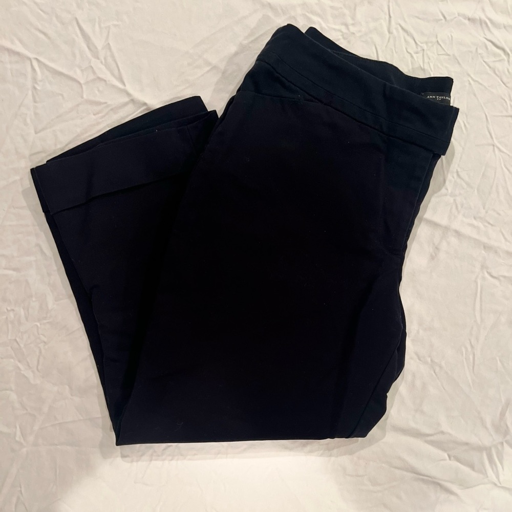 Black Ann Taylor Dress Capri Pants